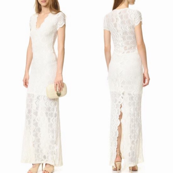 Nightcap X Carisa Rene Victorian Lace Dress Ivory